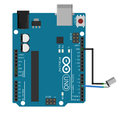 Файл:Подключение датчика наклона к плате Arduino.jpg