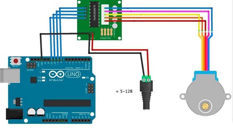 Файл:Схема подключения двигателя к Arduino uno.jpg